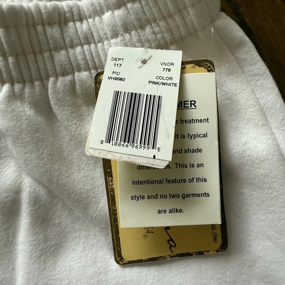 NWT Vintage Havana Pink and White Color block Shorts Size L - Picture 4 of 5